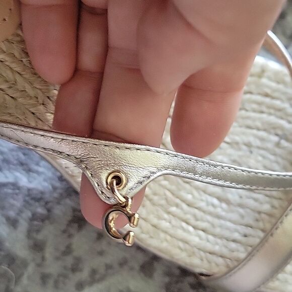 Coach metallic sandals heels - Picture 5 of 7
